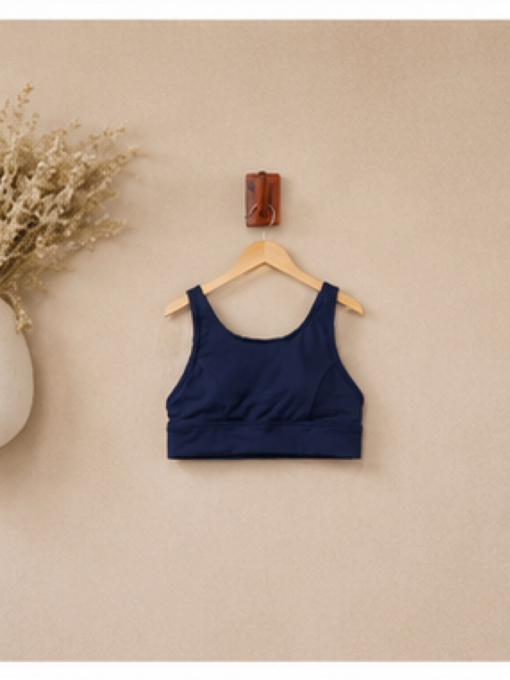 Aerie Navy Sports Bra Medium Soft Stretch Activewear